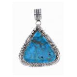 Rare Massive Morenci Turquoise by Navajo Alvin Joe