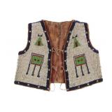 ca. 1870 Lakota Sioux Fully Beaded Beautiful Vest