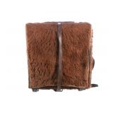 1930's Leather, Canvas & Pony Fur Swiss Rucksack