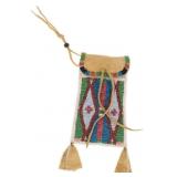 ca. 1900 Crow Apsaalooke Beaded Strike-A-Lite Bag