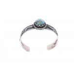 Navajo Randy Begay Jr. Sterling Turquoise Bracelet