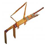 ca. 1900 Osage Beaded Buffalo Bowcase & Quiver