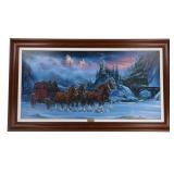 Original Dae Cho Stagecoach vs Train Oil Painting
