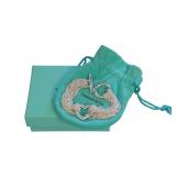 Tiffany & Co. Sterling Multistrand Heart Bracelet