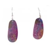 Navajo Sterling Silver Mojave Turquoise Earrings