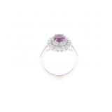 GIA 1.36ct Spinel VS1 Diamond Platinum Ring
