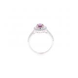 Kashmir Sapphire VS2 Diamond 18k Two Tone Ring