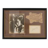 1910-1940 Authentic Tom Mix Signature Collection