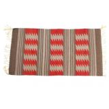 Navajo Banded Dazzler Saddle Blanket Hand Woven