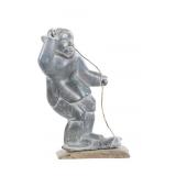 Inuit Eskimo Soapstone Arctic Scene Carving Figure