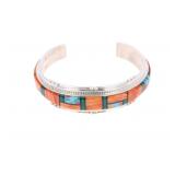 Navajo Joan Douglas Multistone Inlay Bracelet