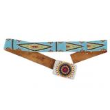 Northern Paiute Warm Springs Men's Beaded Belt