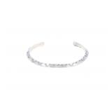 Navajo C.C.T. Sterling Silver Triangular Bracelet