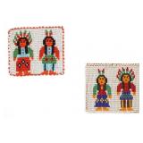 Nez Perce Indian Trade Seed Beaded Purses c. 1970s