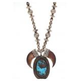 c.1940-50 Navajo Old Pawn Bear Clawn Necklace