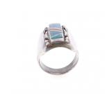 Navajo Adam Fiero Multistone Mosaic Inlay Ring