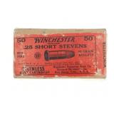 Winchester .25 Short Stevens Staynless Cartridges