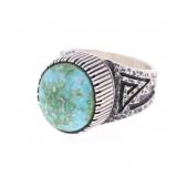 Navajo D Benally Sterling Silver Sierra Bella Ring