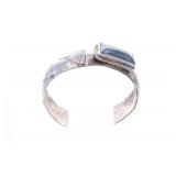 Navajo Stanley Bain Sterling Hematite Bracelet