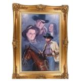 Original John Wayne Rooster Cogburn Oil by Dae Cho
