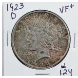 1923-D  Peace Dollar   VF+
