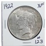 1922  Peace Dollar   XF