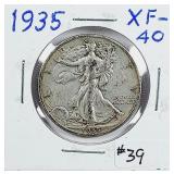 1935  Walking Liberty Half Dollar   XF