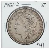 1921-D  Morgan Dollar   XF