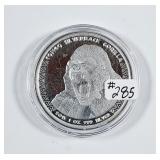 2015  Congo Silverback Gorilla 1 oz .999 silver rd