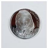 2017 Tchad  African Lion  1 oz .999 silver rd