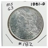 1881-O  Morgan Dollar   MS-63