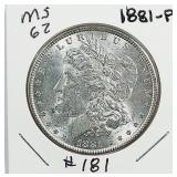 1881  Morgan Dollar   MS-62