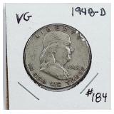 1948-D  Franklin Half Dollar   VG