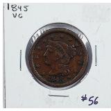 1845  Large Cent   VG