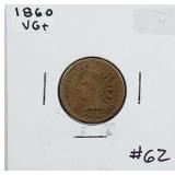 1860  Indian Head Cent   VG+