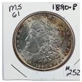 1890  Morgan Dollar   MS-61