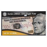 2004-A  $10 FRN  New York  CU Serial # starts 0000