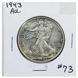 1943  Walking Liberty Half Dollar   AU