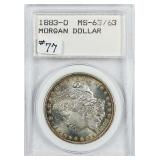 1883-O  Morgan Dollar   Slabbed  MS-63/63