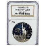 1986-S  Statue of Liberty Comm. Dollar  NGC PF-69