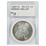 1884-O  Morgan Dollar   Slabbed  MS-63/63