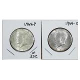 1964 P&D  Kennedy Half Dollars