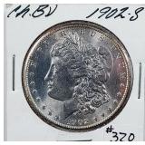 1902-S  Morgan Dollar   Ch BU