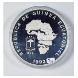 1992  Guinea  Endangered Wildlife  1 Kilo .999 Ag