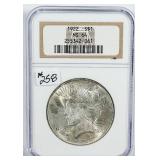 1922  Peace Dollar   NGC MS-64