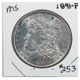 1891  Morgan Dollar   MS