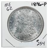 1896  Morgan Dollar   MS-62