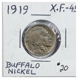 1919  Buffalo Nickel   XF-45