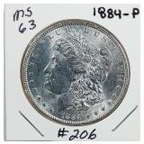 1884  Morgan Dollar   MS-63