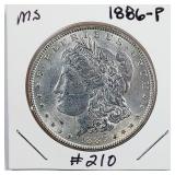 1886  Morgan Dollar   MS